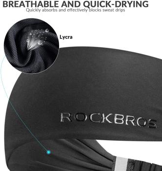 Preview: ROCKBROS | Stirnband Sport Schweißband – Atmungsaktiv und Feuchtigkeitsableitend für Radfahren, Laufen und Fitness